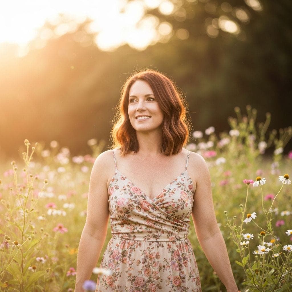 Bridal portrait in natural setting